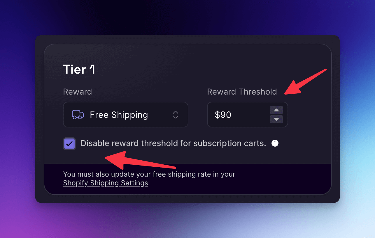 How to set the reward threshold in Boost