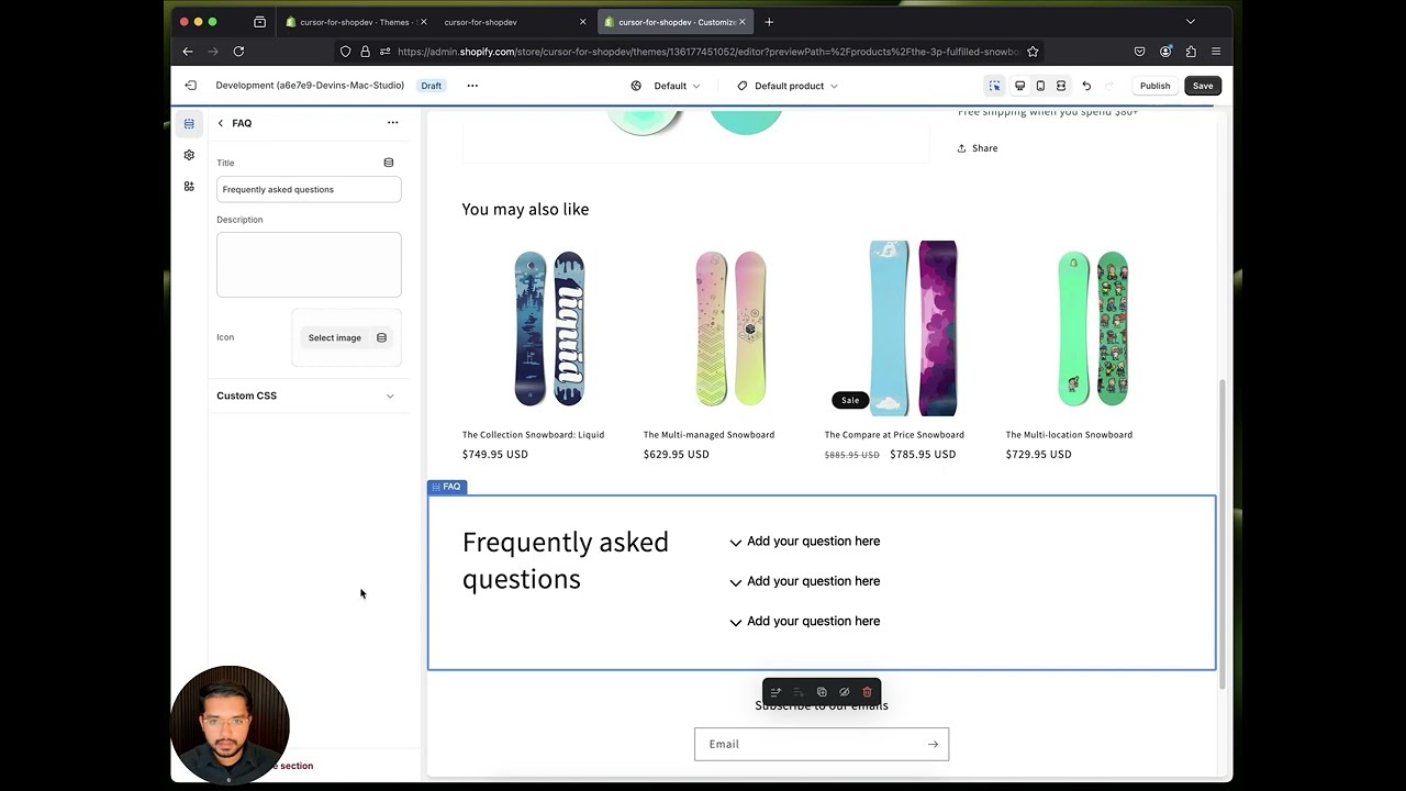 Create a Custom FAQ Section in Shopify