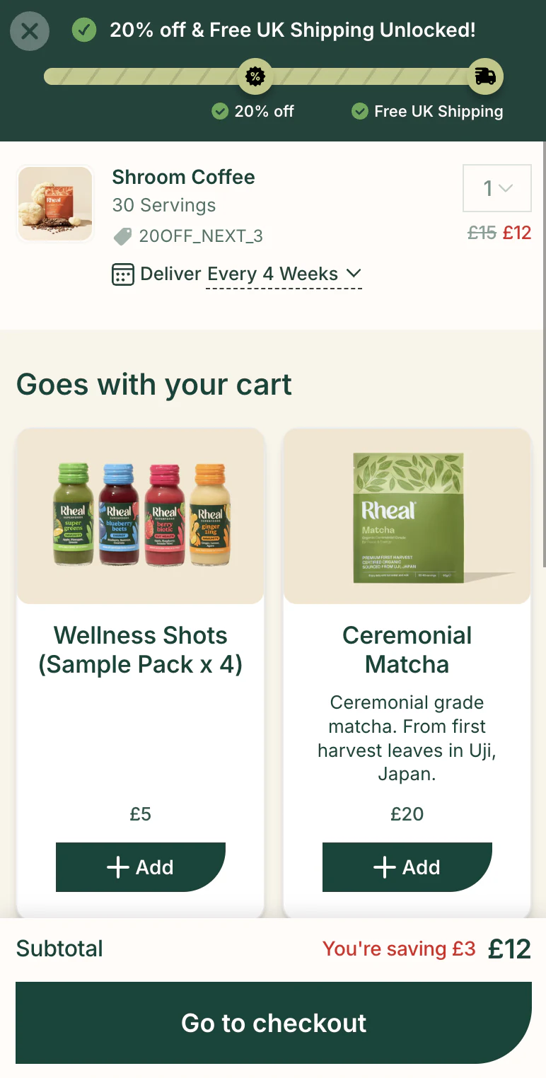 Boost cart experience