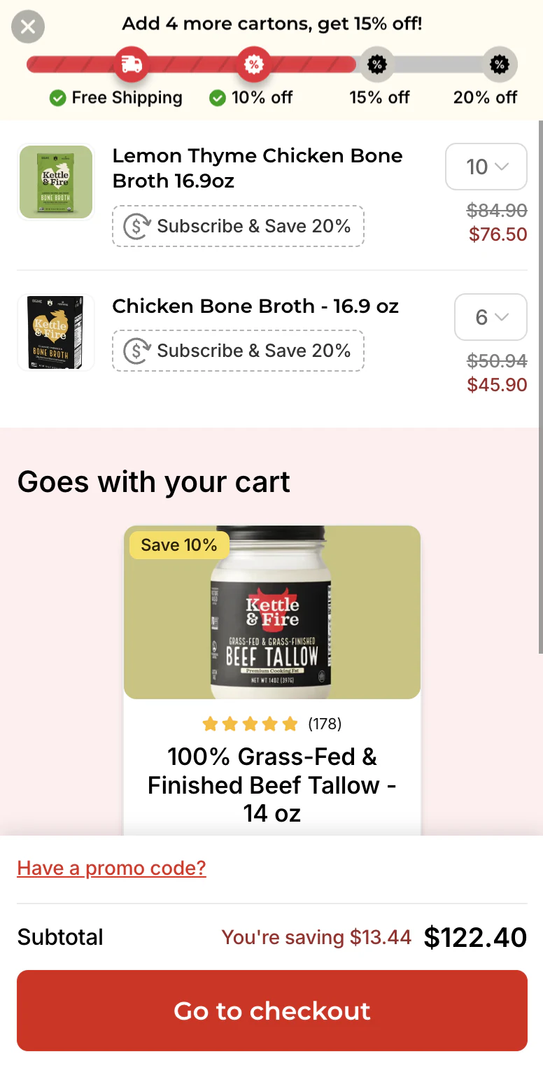Boost cart experience